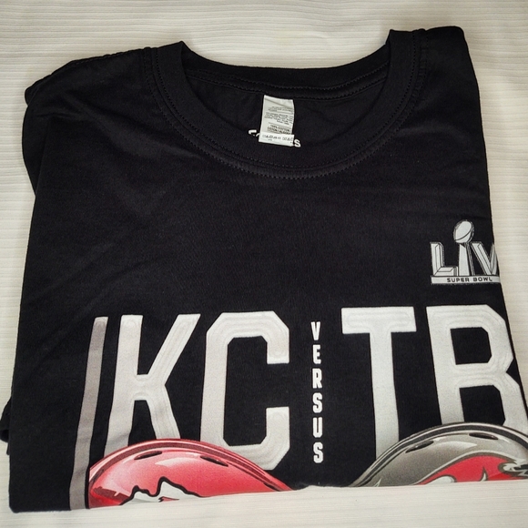 NWOT Fanatic Tampa Bay Florida Black Short Sleeve T Shirt Super Bowl Size Large - Picture 2 of 3